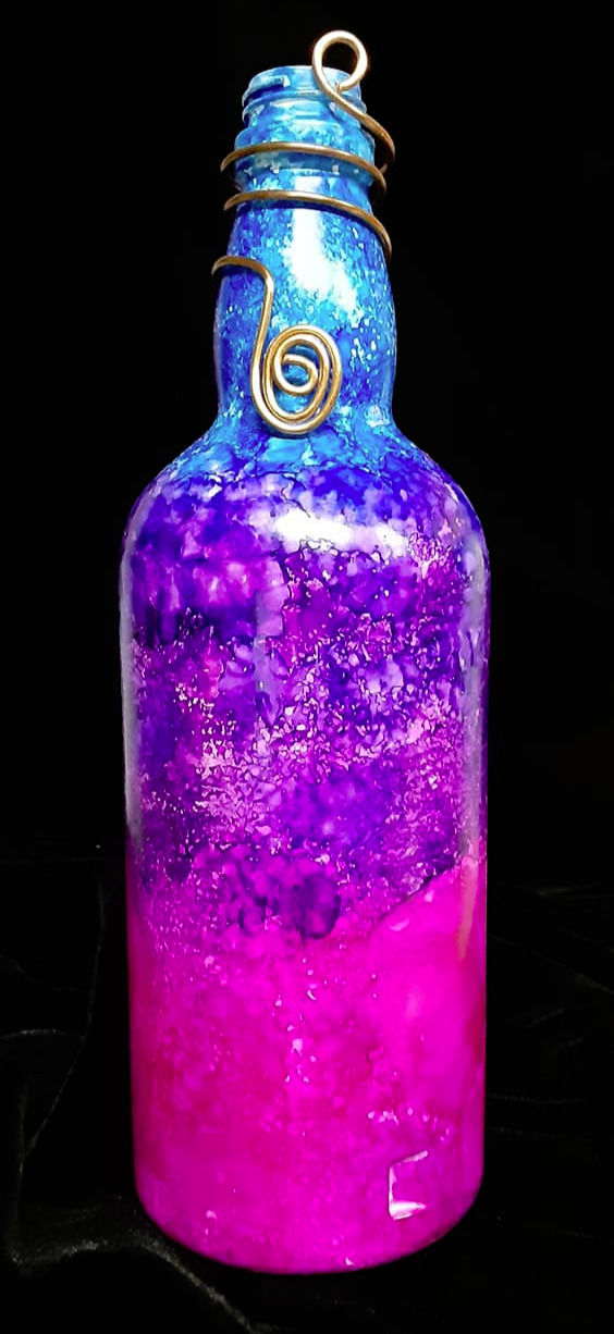 Hand Painted Bottle