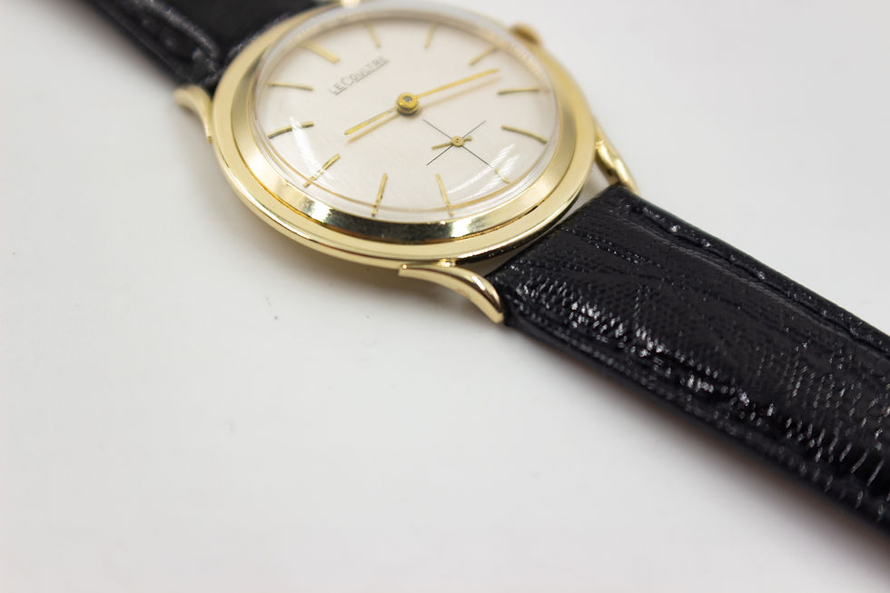 Thumbnail: Jaeger-LeCoultre 14k Gold 480CW 35mm Vintage Manual Wind Wristwatch