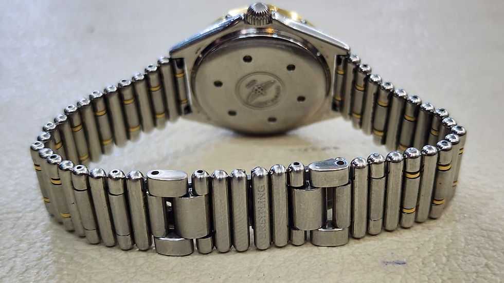 Breitling J Class D56023 Watch Quartz 31mm Steel Gold White Dial