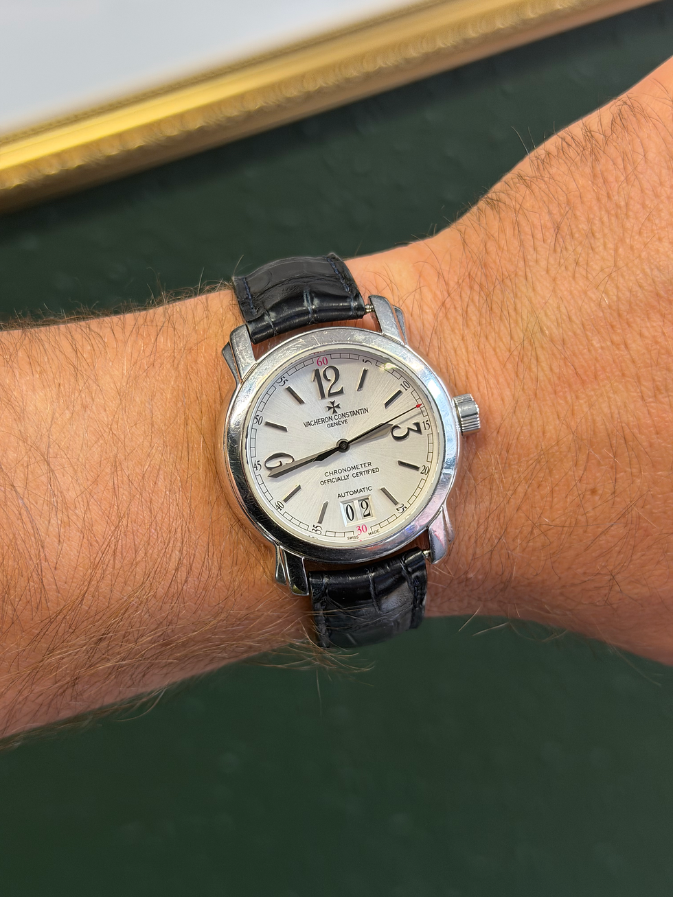 Thumbnail: Vacheron Constantin Malte Watch 42015 Automatic White Gold Silver Dial 38mm