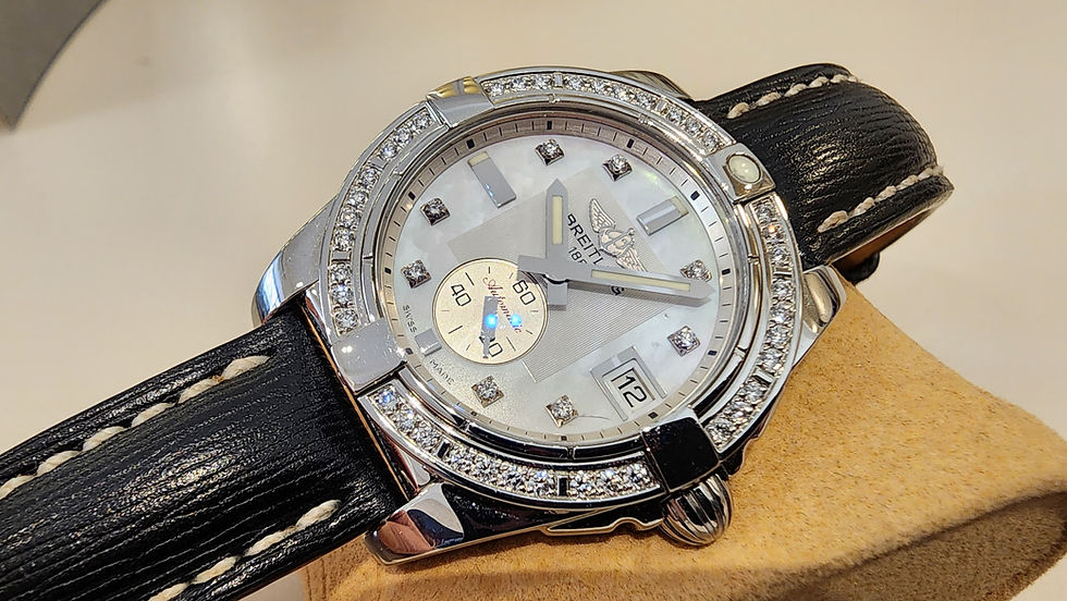 Breitling Galactic 36 Watch A37330 Factory Diamond Dial + Bezel Automatic