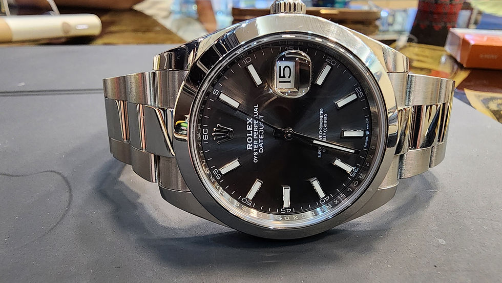 Thumbnail: Rolex Datejust 41 Watch 126300 Automatic Grey Dial Steel Luxury