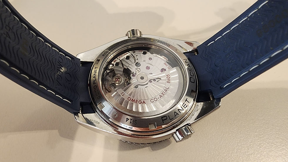 Thumbnail: Omega Seamaster Planet Ocean GMT Watch Good Planet 44mm Automatic Blue Dial