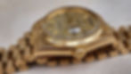 Thumbnail: 1969 Rolex Day-Date 1803 Watch 18k Gold Automatic Linen Dial 36mm Vintage