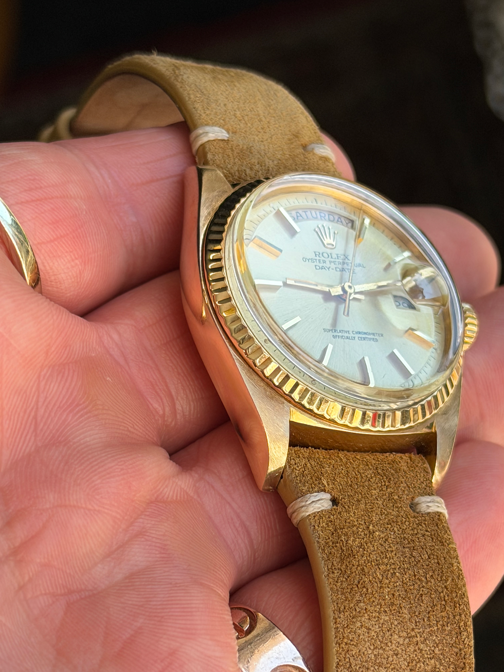 Thumbnail: 1975 Rolex Day Date 36 Watch 1803 Yellow Gold W Papers Automatic Vintage