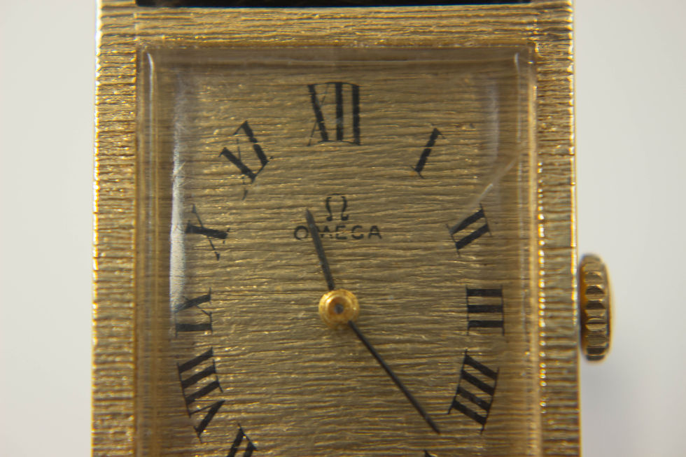 Thumbnail: Omega 14k Gold Manual Wind Tank 21mm x 35mm