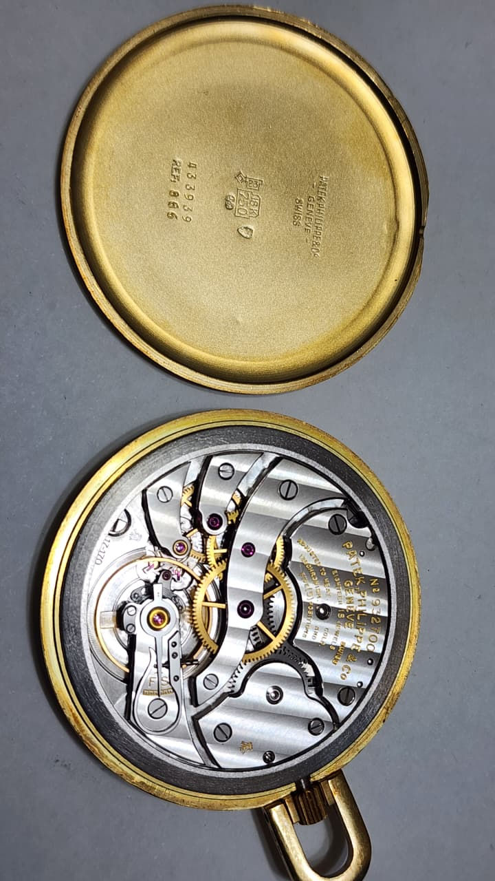 Thumbnail: Patek Philippe 18k Gold Vintage Manual Wind Pocket Watch