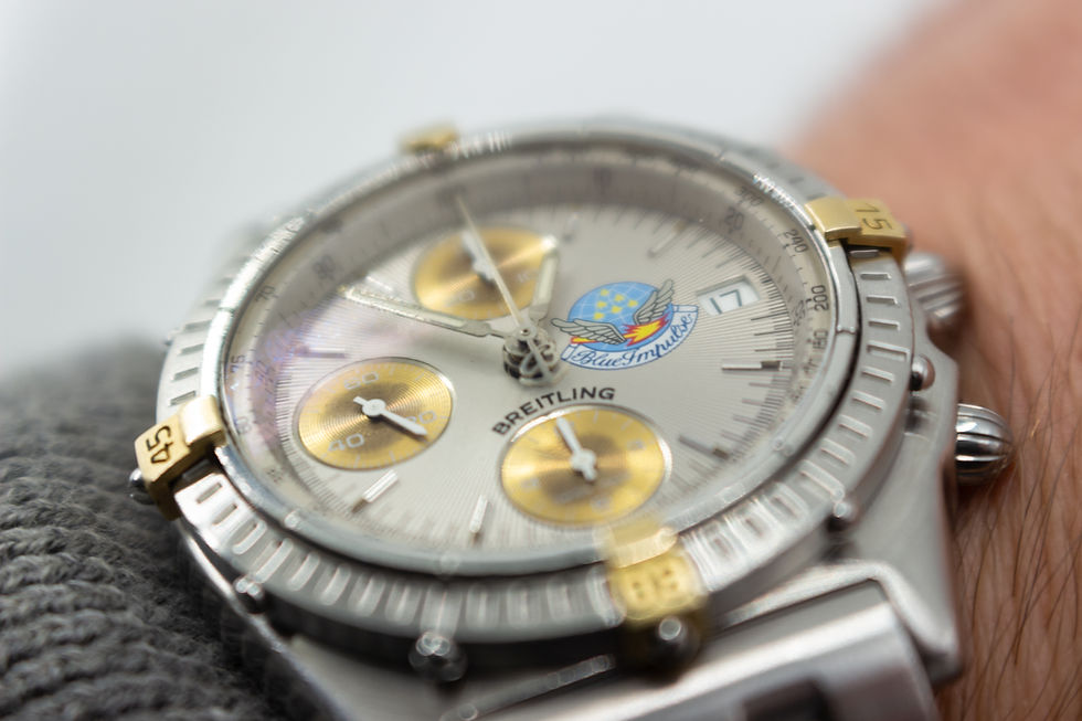 Thumbnail: Breitling Chronomat Blue Impulse 40mm Automatic Vintage Wristwatch