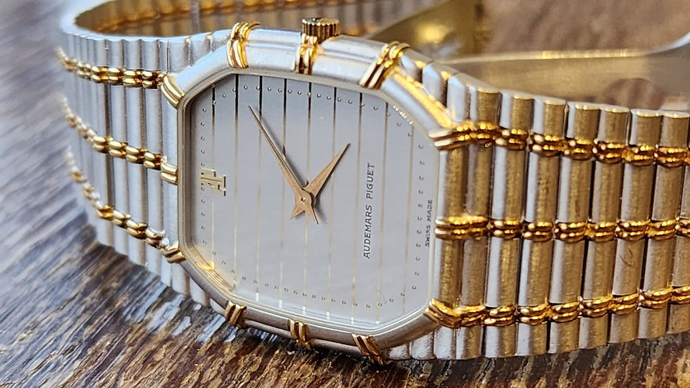 Thumbnail: Audemars Piguet 18k Bamboo 25mm Quartz Vintage Wristwatch