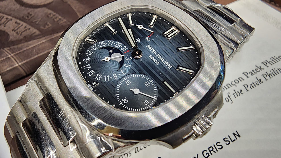 Thumbnail: Patek Philippe Nautilus Watch 2021 ref 5712/1A Steel Blue Dial 40mm
