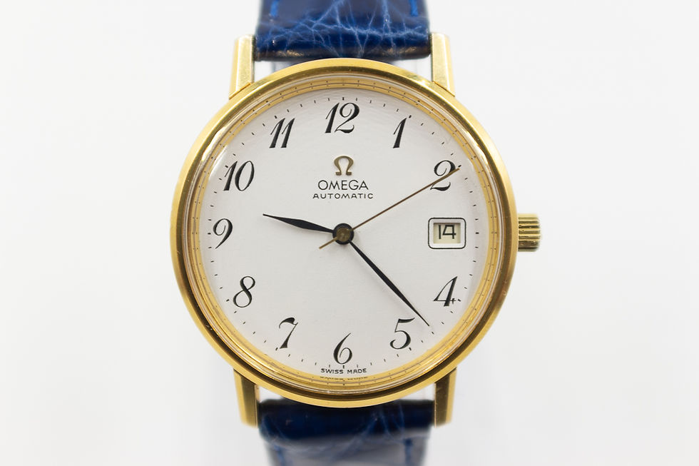 Omega 17 Jewel Automatic Quickset Date Vintage Wristwatch