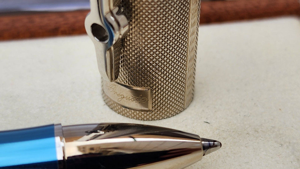 Thumbnail: NOS Breguet Classic Sterling Silver Rollerball Pen Full Set