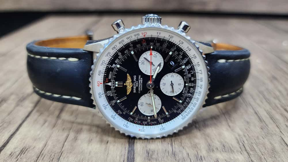 Breitling Navitimer 01 Watch 43mm Automatic Black Dial Chronograph AB0120