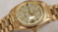 1969 Rolex Day-Date 1803 Watch 18k Gold Automatic Linen Dial 36mm Vintage