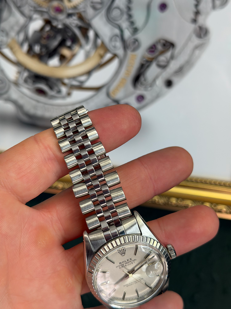 Thumbnail: 1982 Rolex Datejust 36 Watch 16030 Steel Silver Dial Automatic Vintage