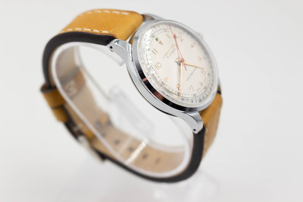 Thumbnail: Lanco  17 Jewels Lanco-Fon Alarm Watch 34mm