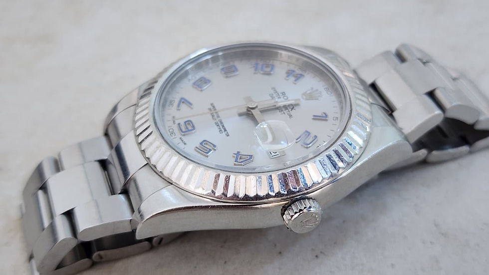 Thumbnail: Rolex Datejust II Watch 116334 Automatic 41mm Steel Case Silver Dial