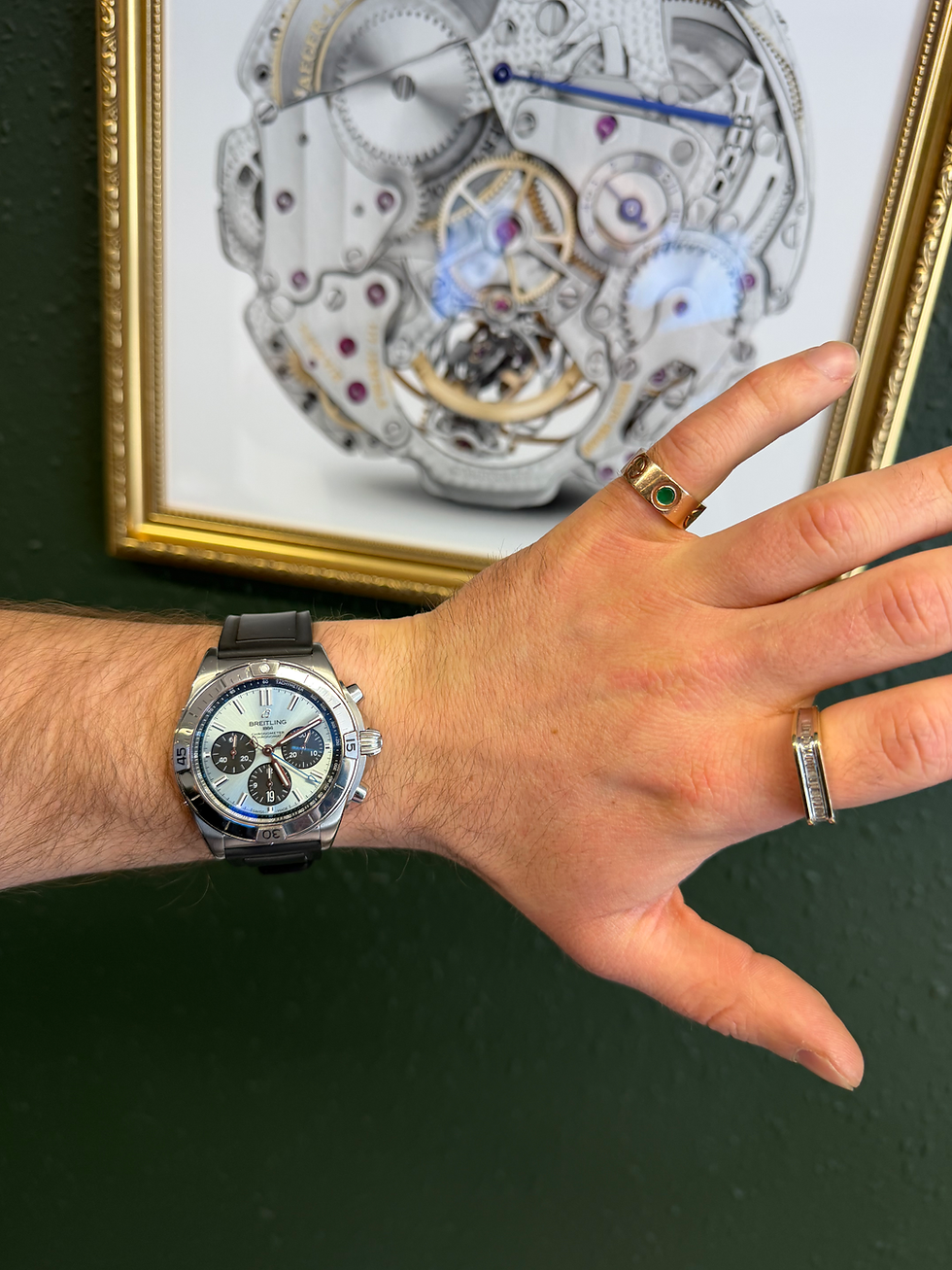 Breitling Chronomat 42 B01 Watch Ice Blue Dial Steel Automatic Chronograph