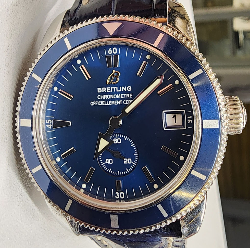 Breitling SuperOcean Heritage Watch A37320 Automatic 38mm Steel Blue Dial