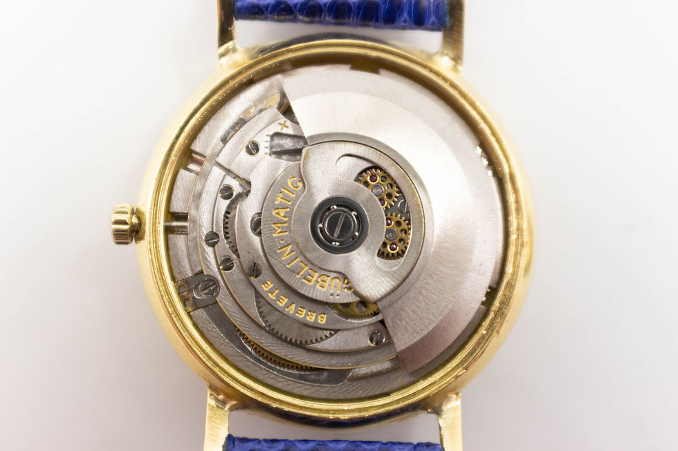 Thumbnail: Gübelin Automatic 18k Gold 34mmVintage Wristwatch