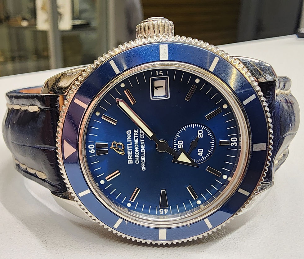 Breitling SuperOcean Heritage Watch A37320 Automatic 38mm Steel Blue Dial