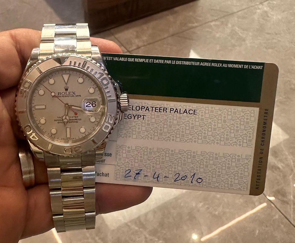 Rolex Yacht Master Watch 16622 W Card Steel Platinum 40mm Automatic