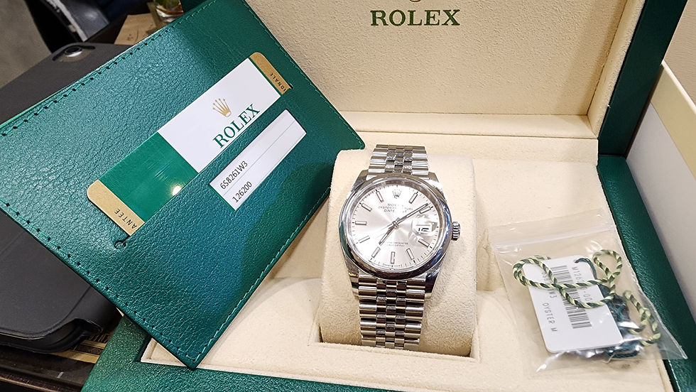 2020 Rolex Datejust 36 Watch Jubilee 126200 Steel Automatic Box Card