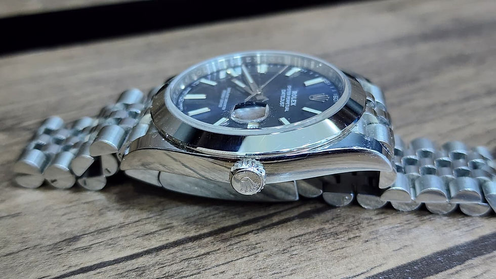 Thumbnail: 2018 Rolex Datejust 41 Jubilee Watch Blue Dial 126300 Steel Automatic W Card