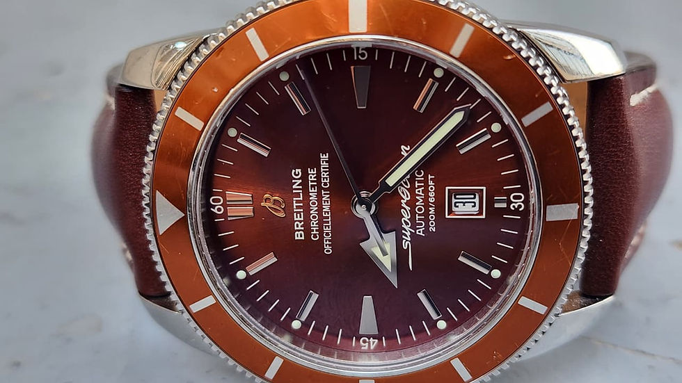 Thumbnail: Breitling SuperOcean Heritage 46 Watch A17320 Steel Automatic Orange Dial