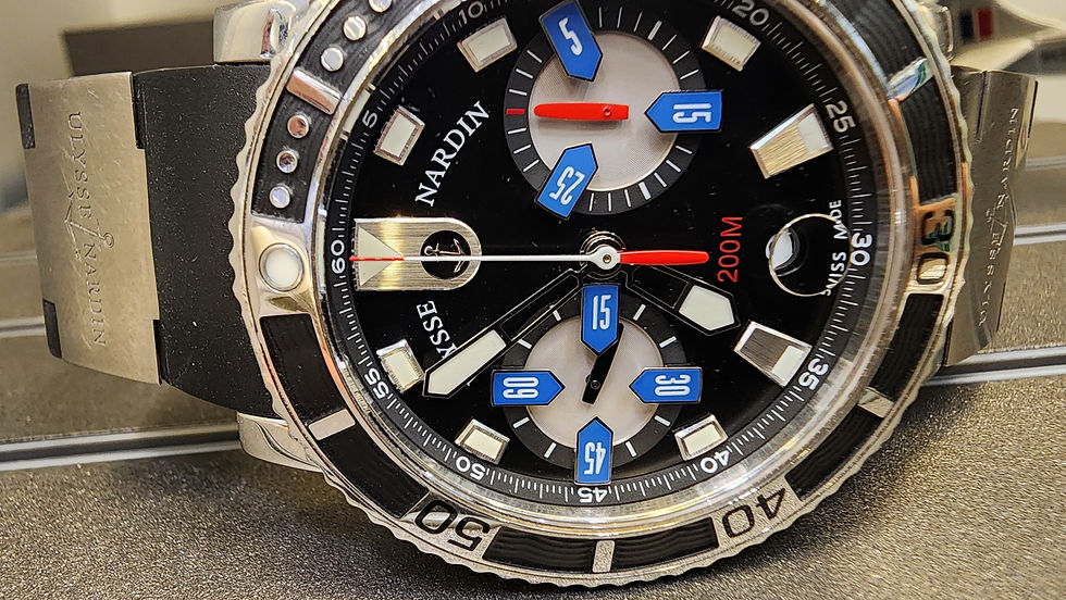 Thumbnail: Ulysse Nardin Watch Maxi Marine Chronograph 42mm Steel Automatic 8003-102