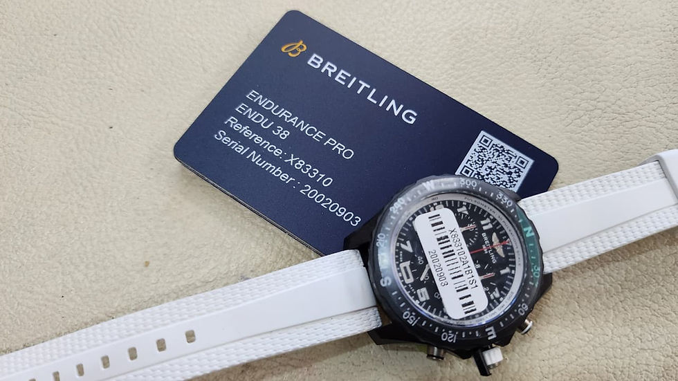 Thumbnail: X83310 Breitling Endurance Pro Watch Air Asia W Card 38mm Quartz Breitlight NEW