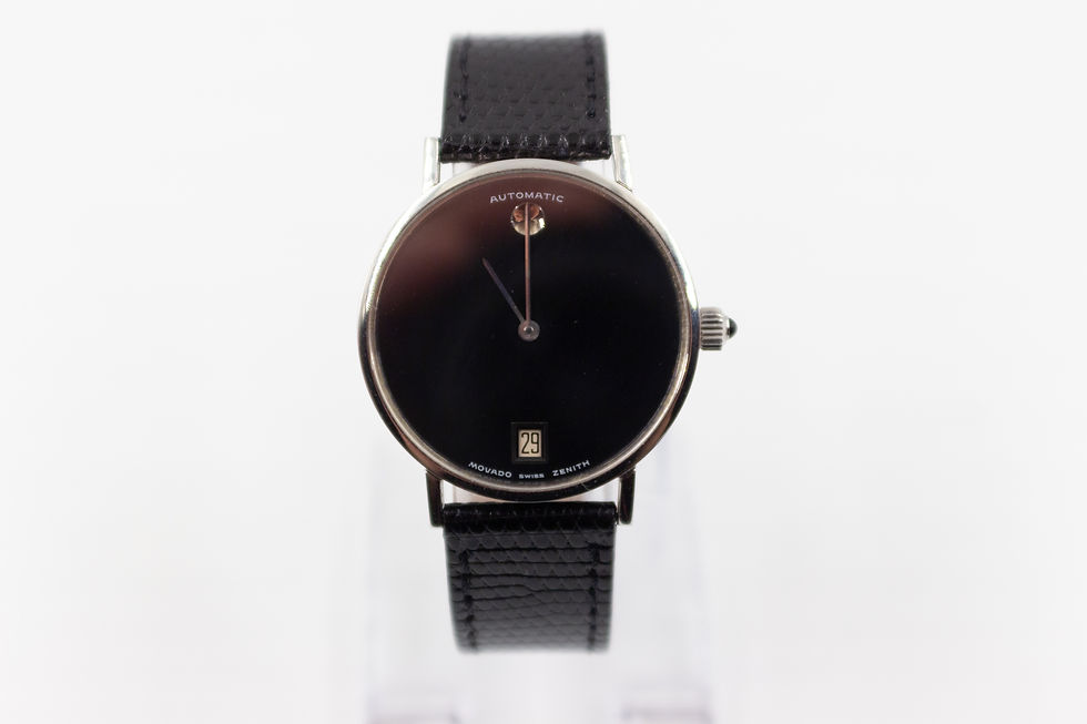 Thumbnail: Movado Zenith Museum Automatic Vintage 34mm StainlessSteel Wristwatch