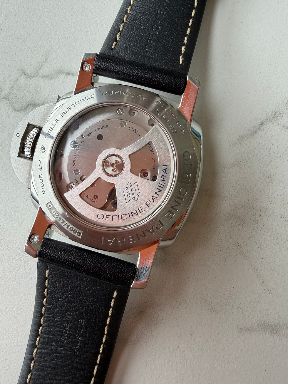 Thumbnail: Panerai Luminor Marina FU 44mm Automatic Steel Watch Black Dial PAM 00498