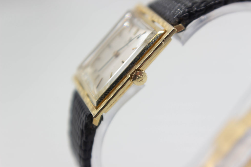 Omega D6650 Solid 14k Yellow Gold Art Deco Vintage Wristwatch