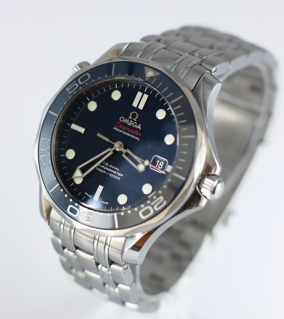 Thumbnail: 2015 Omega Seamaster 300 Watch 42mm Automatic Blue Dial 41mm Box + Card
