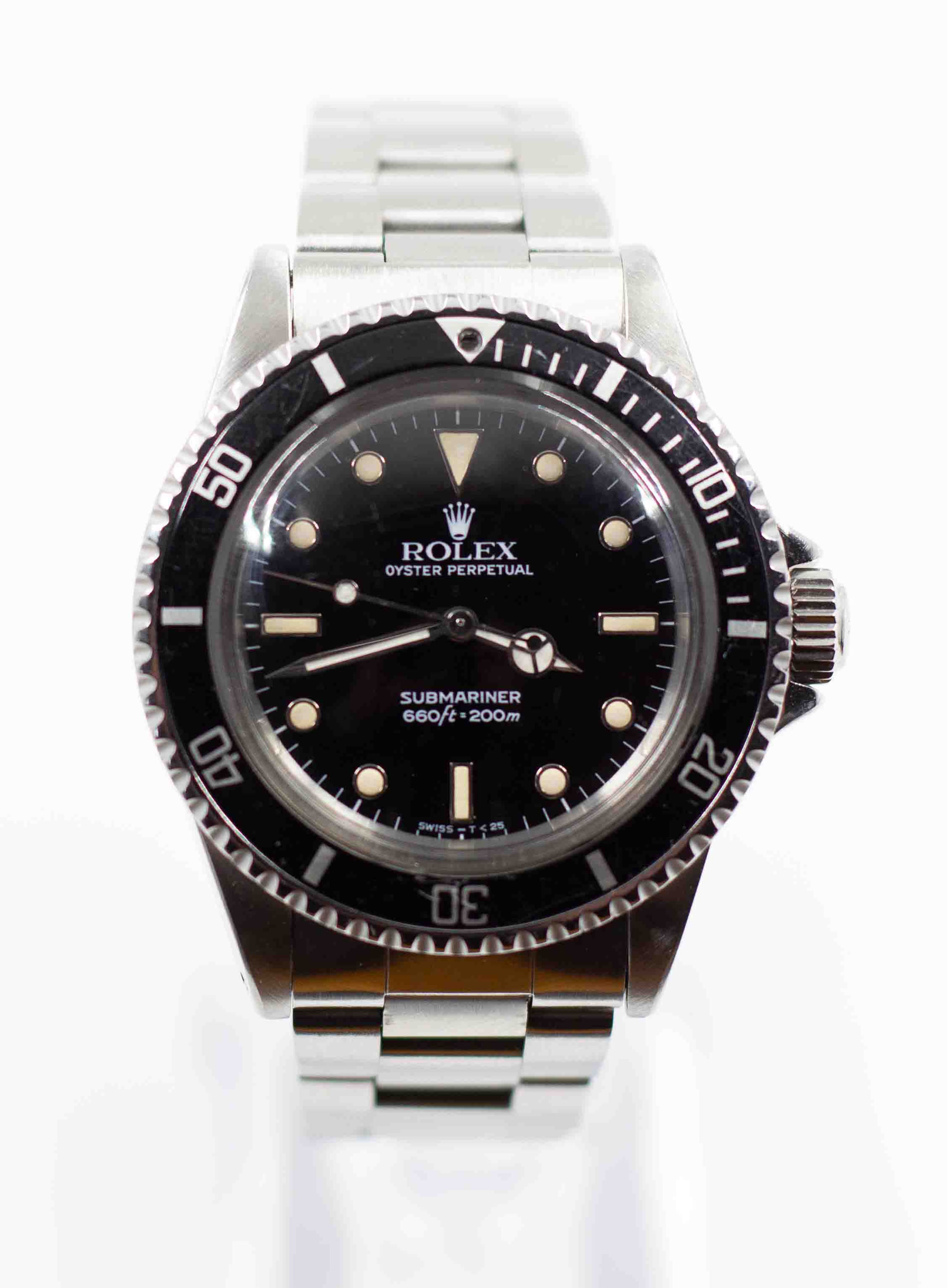 1984 Rolex Submariner 5513 Automatic 40mm Vintage Steel Wristwatch
