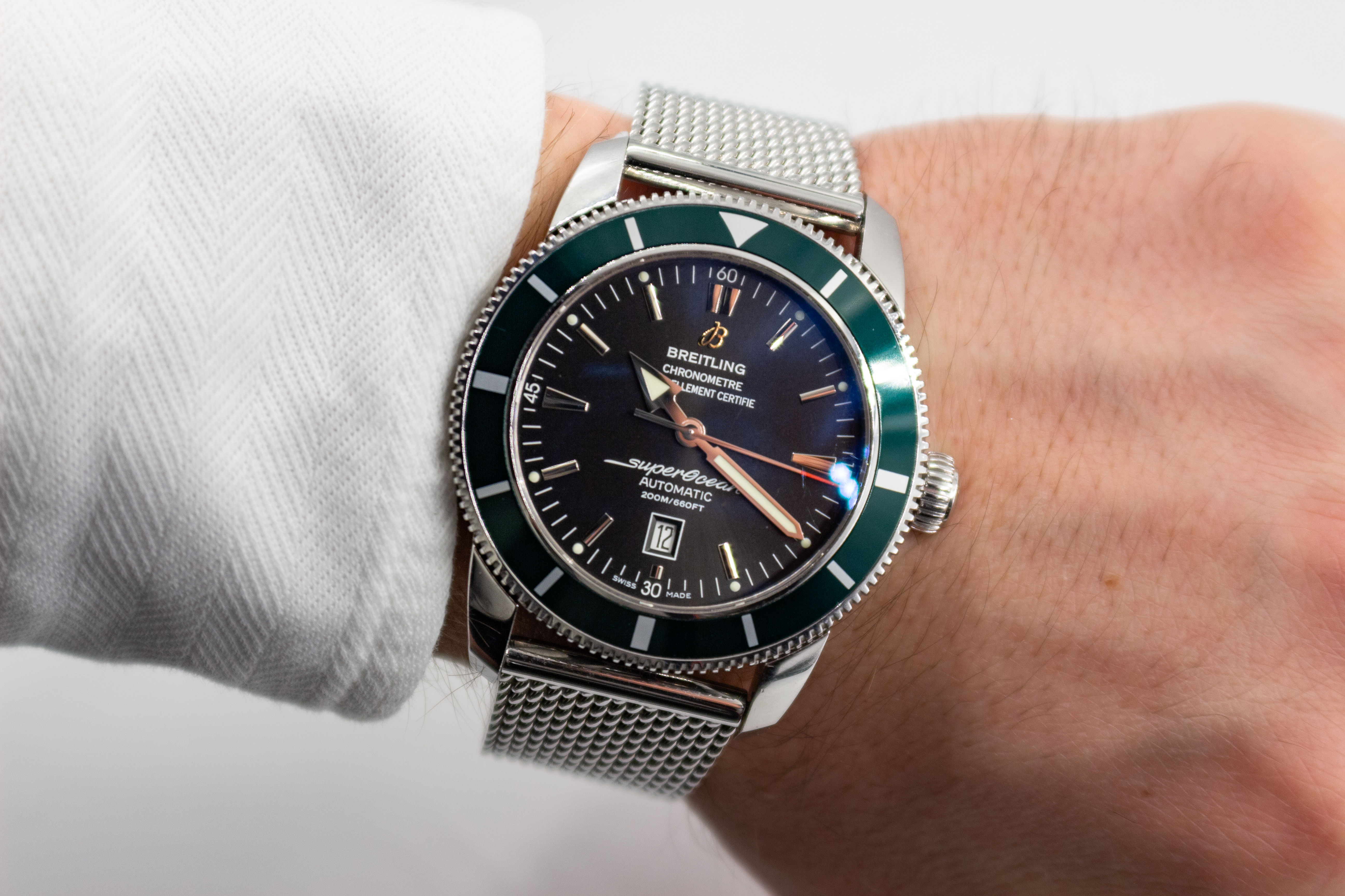 Limited Edition Breitling SuperOcean Heritage 46 Automatic Wristwatch Green