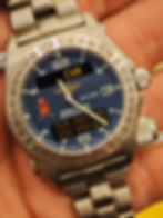 Breitling Emergency Oman Qaboos Khanjar Logo Quartz Watch Box Papers E56121.1