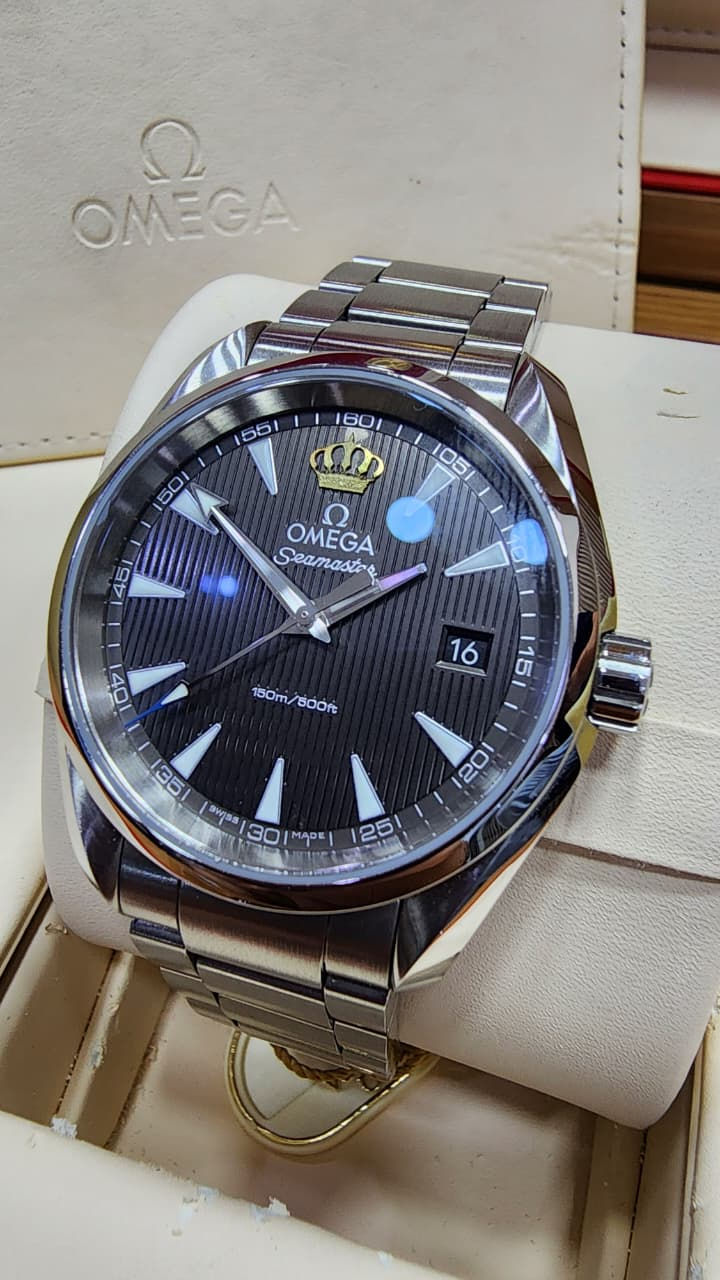 Omega Seamaster Watch Aqua Terra 38.5mm Quartz Jordan Crown Logo Dial Steel