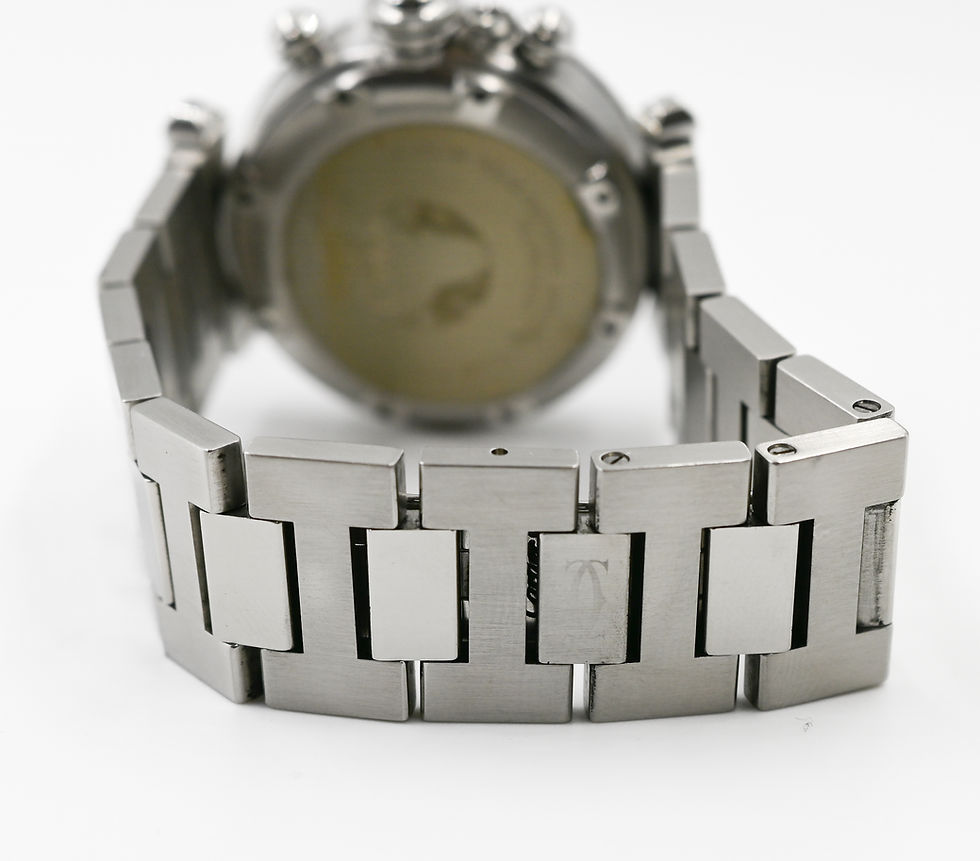 Thumbnail: Cartier Pasha Automatic Chronograph Ref. 2412 Steel Wristwatch 36mm