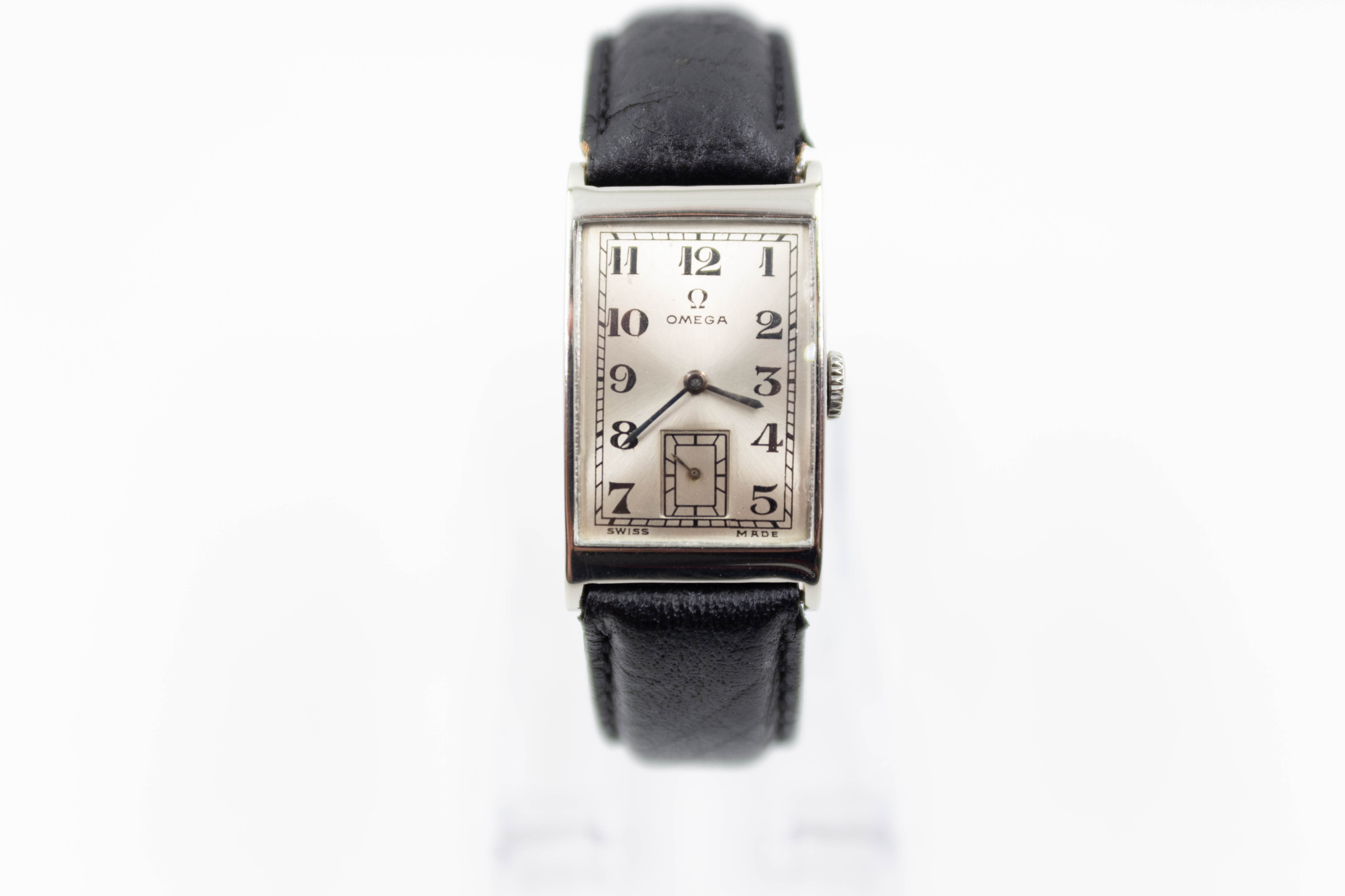 Omega T17 Art Deco Tank 20x36mm Manual Wind Vintage Wristwatch
