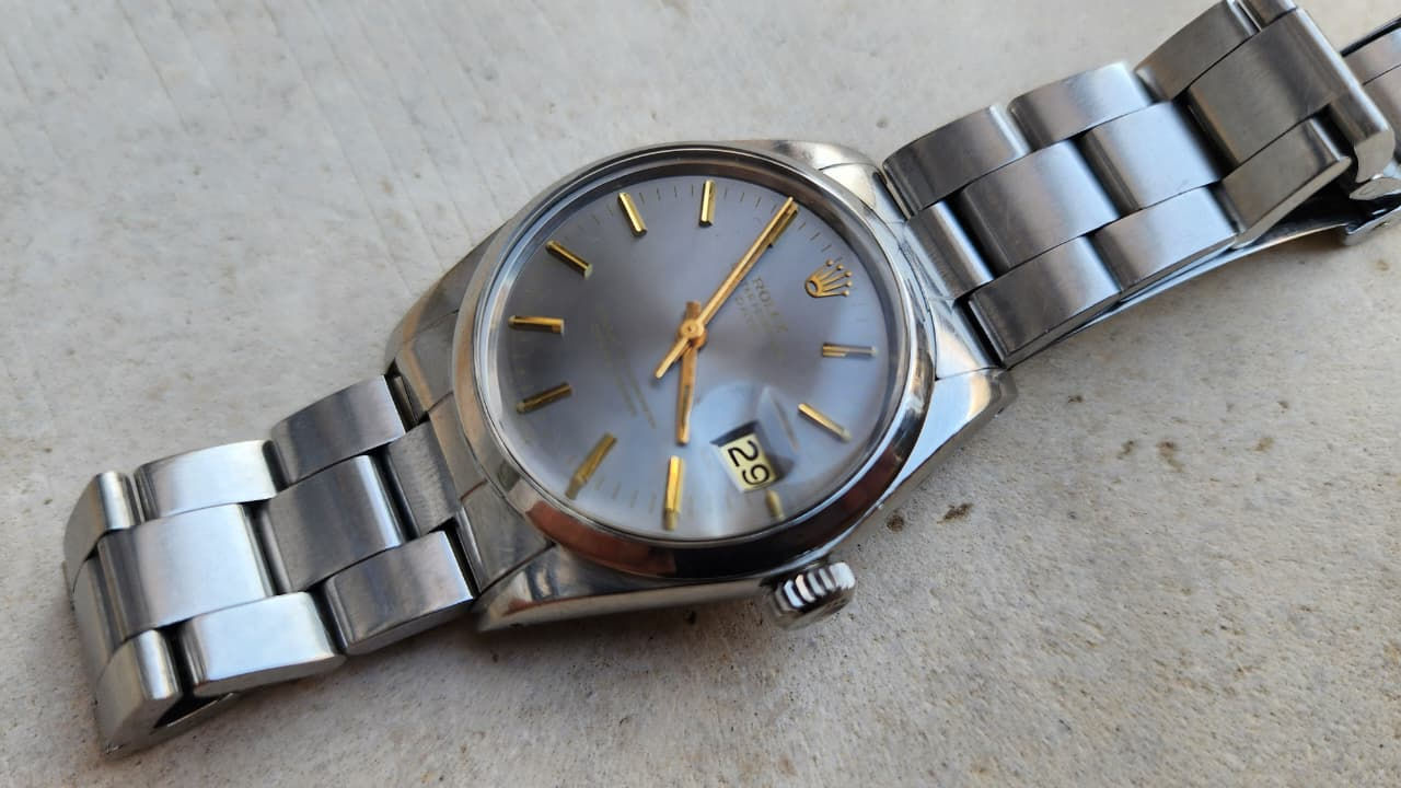 Rolex Watch 1500 Oyster Perpetual Ghost Dial 34mm Automatic Steel Vintage