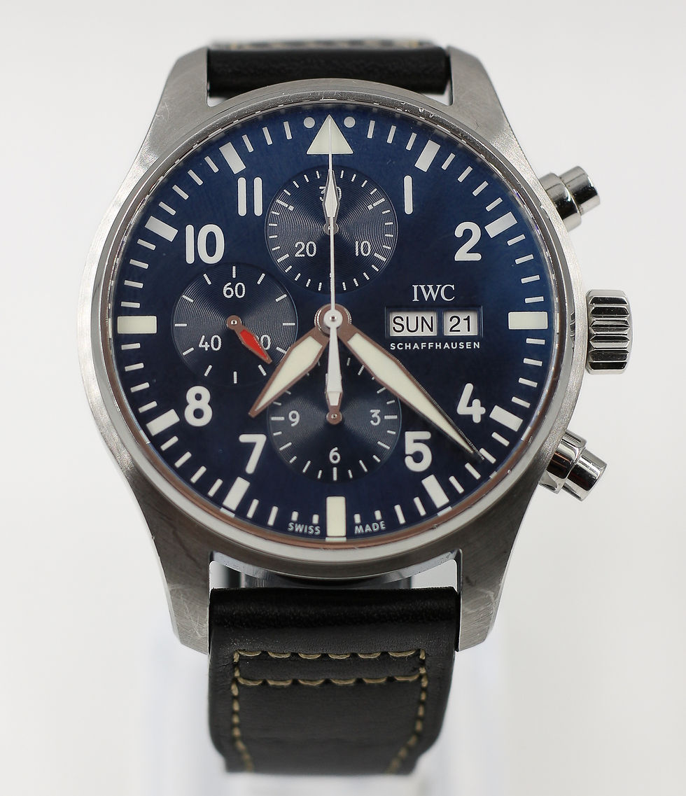 IWC Le Petit Prince Watch 43mm Automatic Blue Dial Steel Case