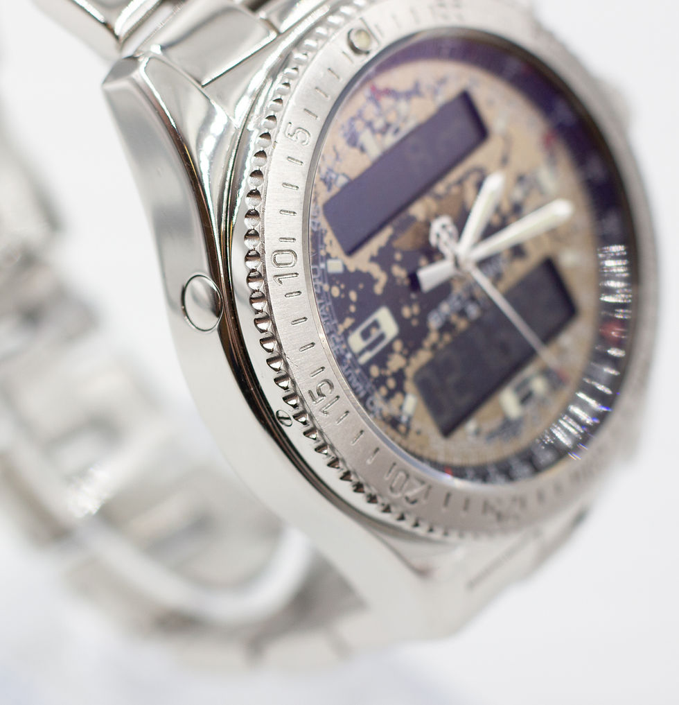 Breitling B1 Unique Patina Dial 44mm Quartz A68362 Neo Vintage Wristwatch