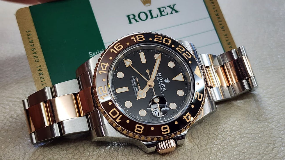 2018 Rolex GMT-Master II Watch Rootbeer 126711CHNR Steel Rose Gold 40mm W Card