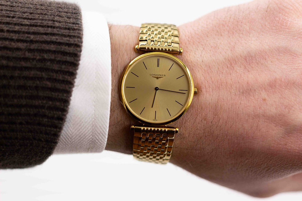 Thumbnail: Longines La Grande Classique L4.709.2 Gold Plated 33mm Quartz Watch Full Set