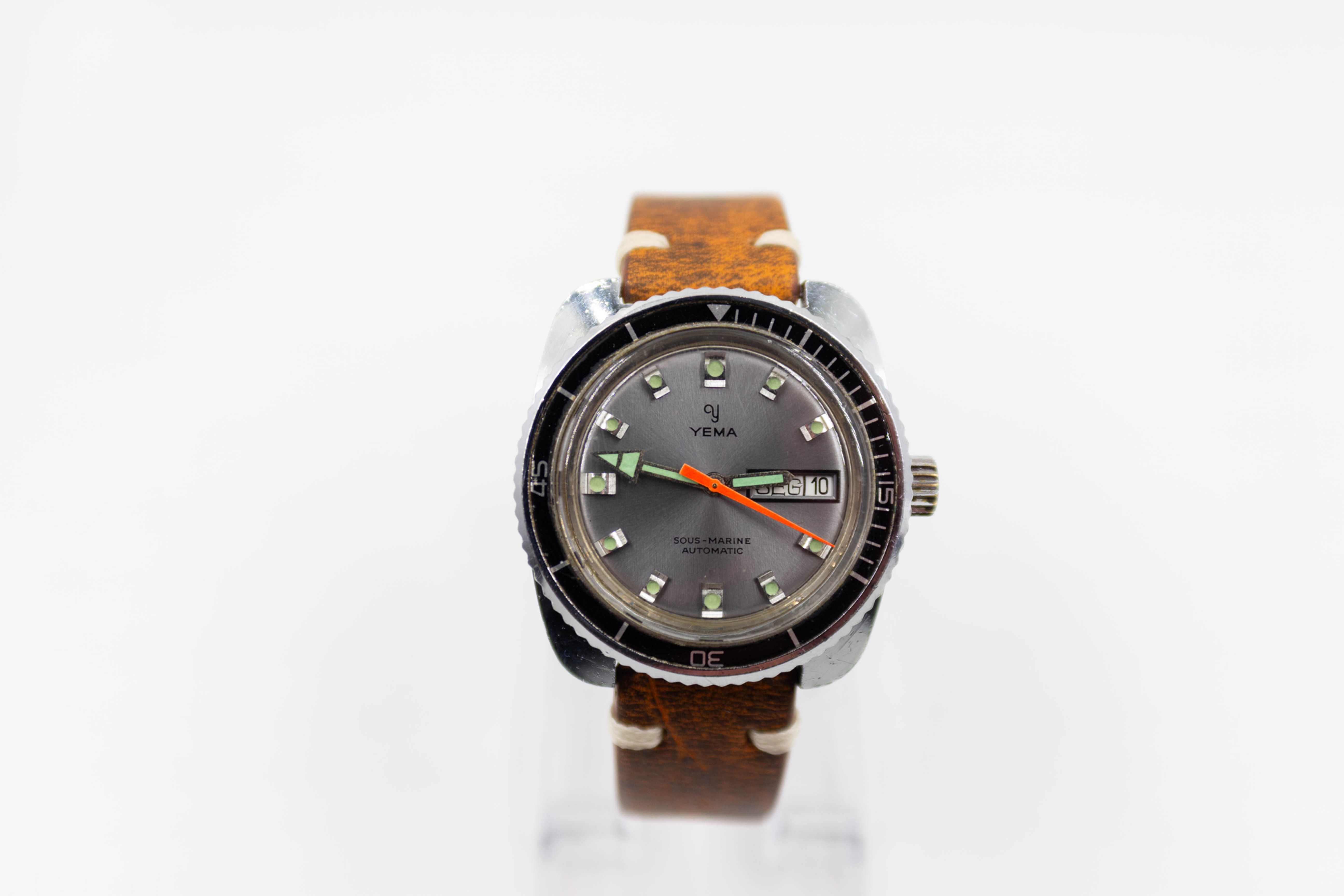 Yema  Sous Marine Automatic Day Date Wristwatch