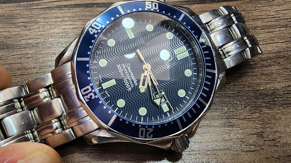Omega Seamaster Watch 41mm Quartz Blue Dial Steel Case
