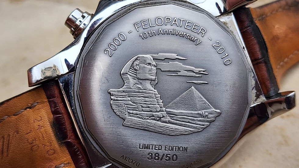 Thumbnail: Breitling Super Avenger Felopateer Watch A13370 Limited Edition 48mm Brown Dial