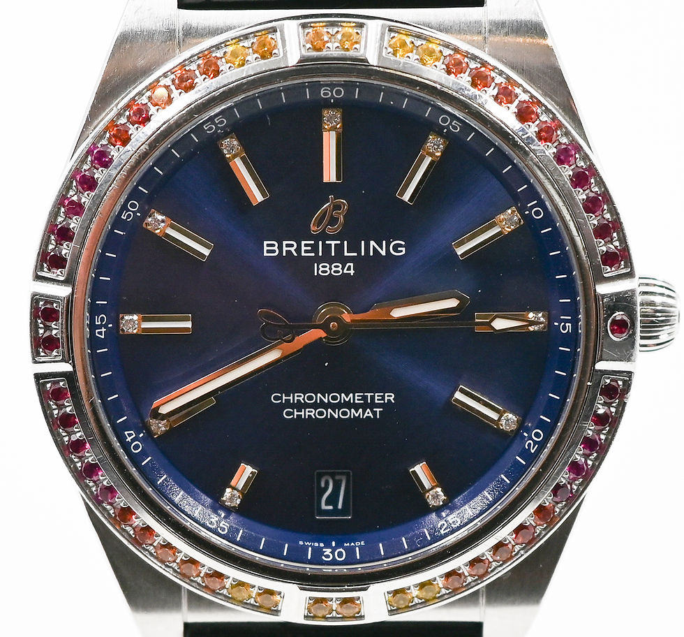 Breitling Chronomat Automatic 37mm Factory Diamonds Stainless steel Wristwatch